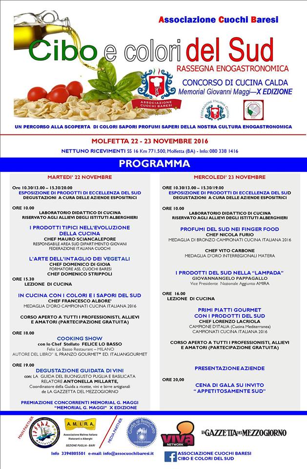 CIBO E COLORI DEL SUD
