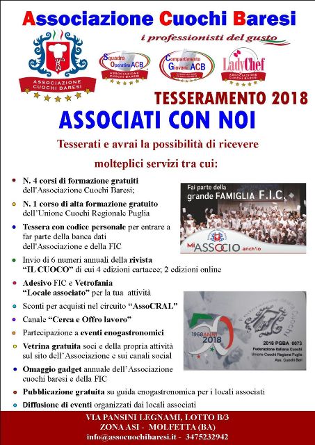 TESSERAMENTO 2018