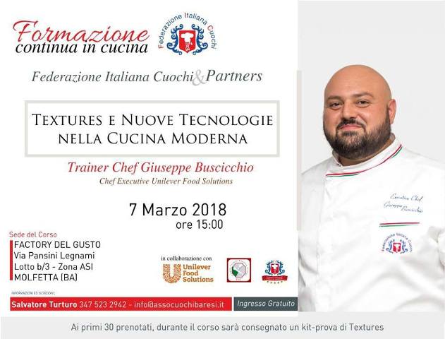 Textures e nuove tecnologie nella cucina moderna