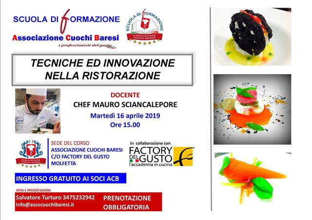 Tecniche e innovazione nella Ristorazione