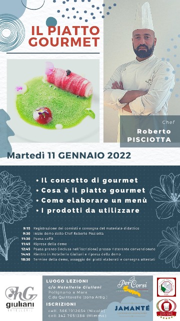 IL PIATTO GOURMET CHEF ROBERTO PISCIOTTA