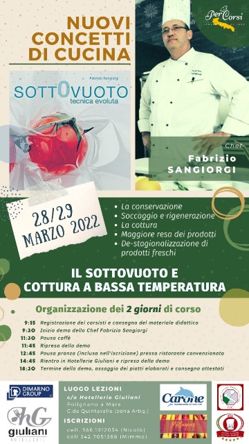 IL SOTTOVUOTO E LA COTTURA A BASSA TEMPERATURA FABRIZIO SANGIORGI