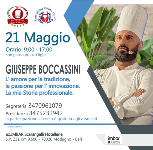 L'AMORE PER LA TRADIZIONE, LA PASSIONE PER L'INNOVAZIONE;LA MIA STORIA PROFESSIONALE_GIUSEPPE BOCCASSINI